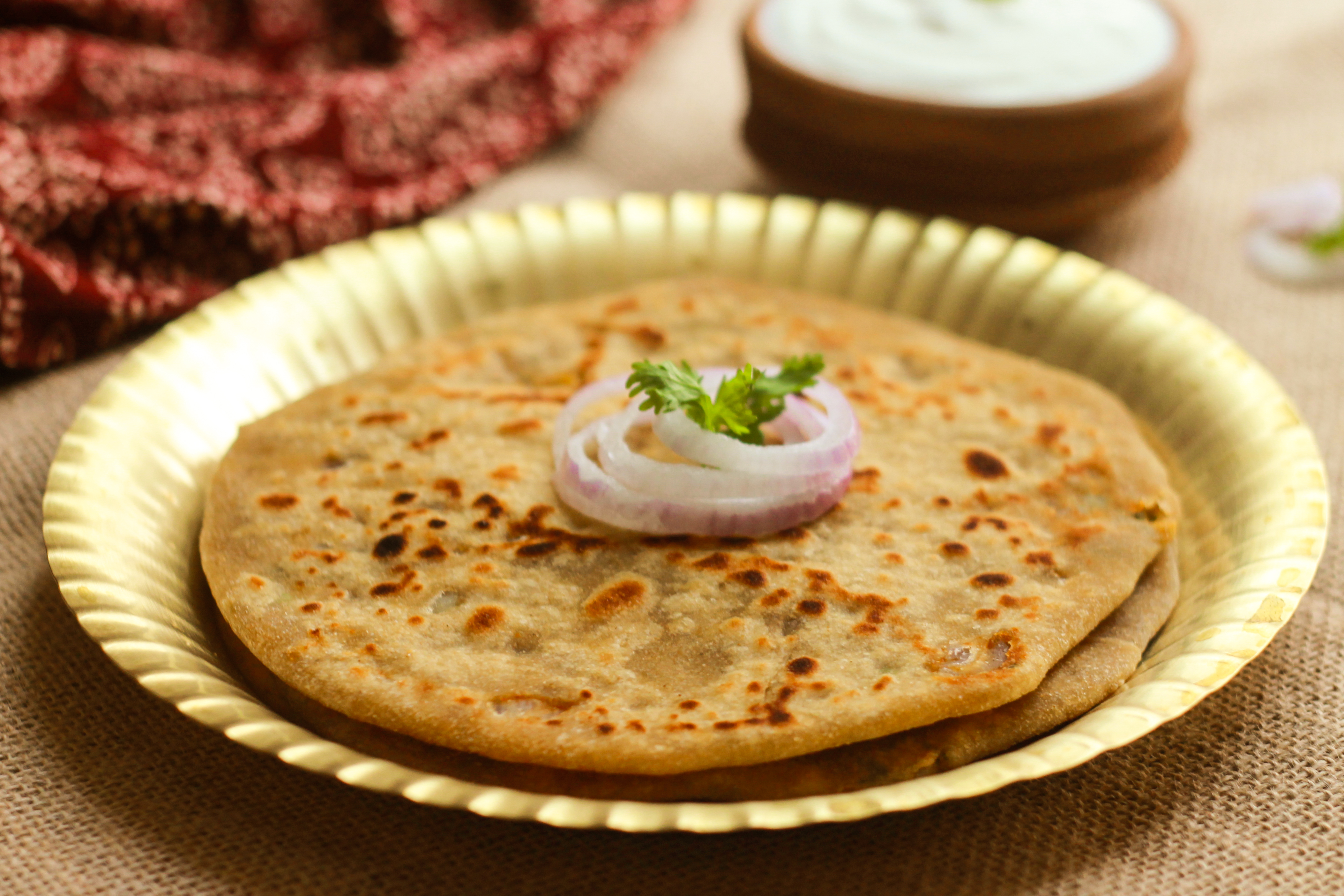 Aloo-Pyaaz Stuffed Paratha