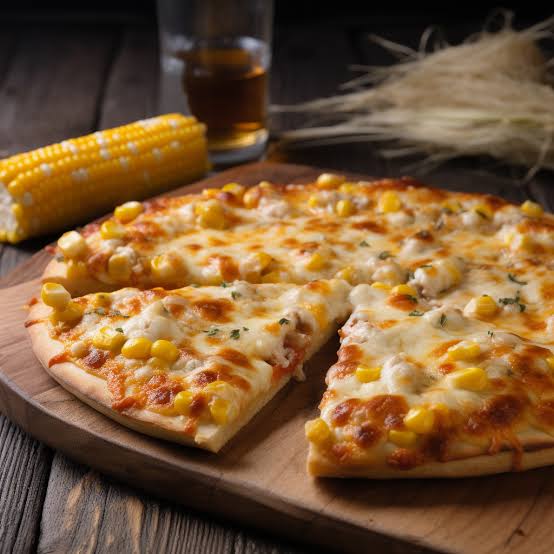 Corn and Cheese Pizza