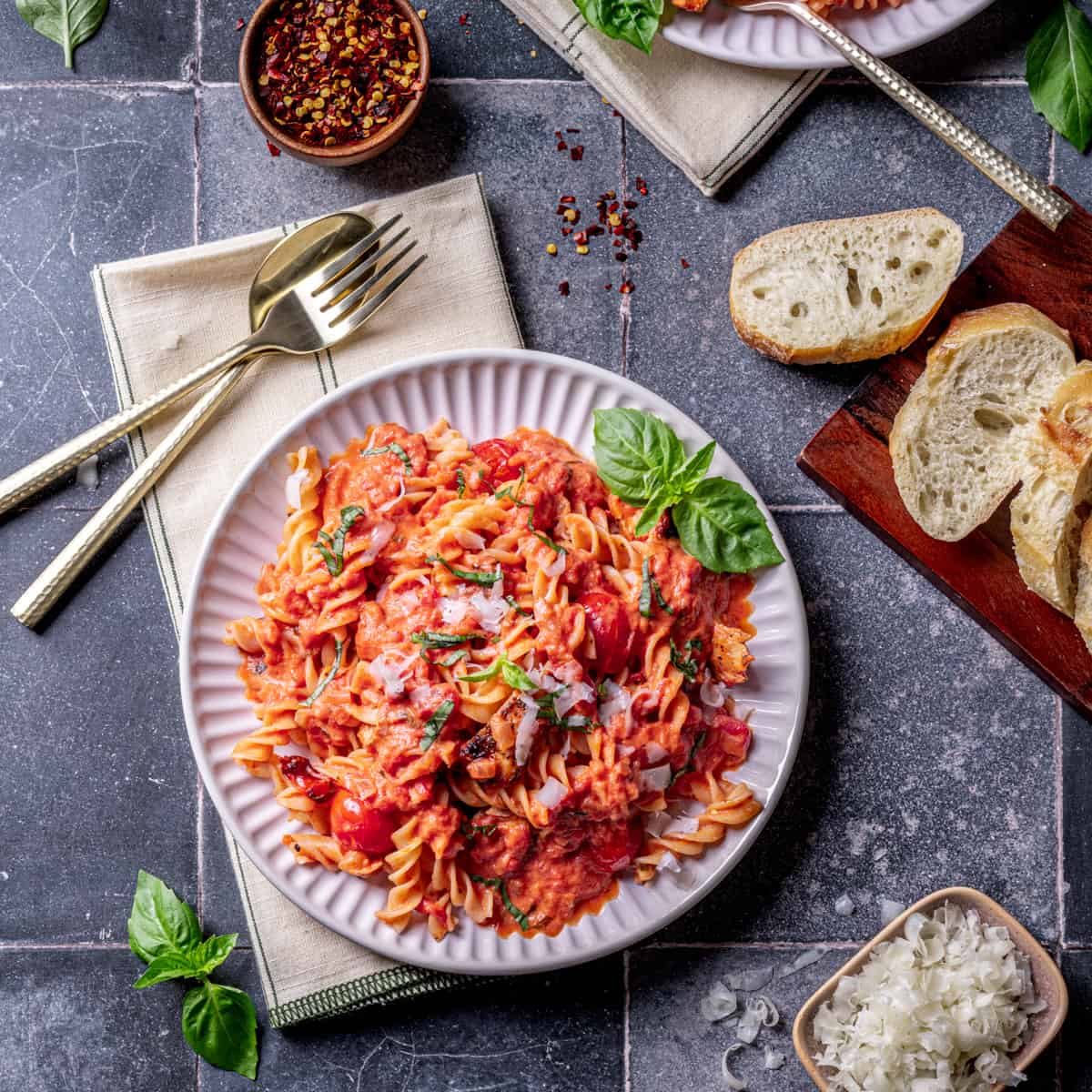 Fusilli In Marinara Sauce