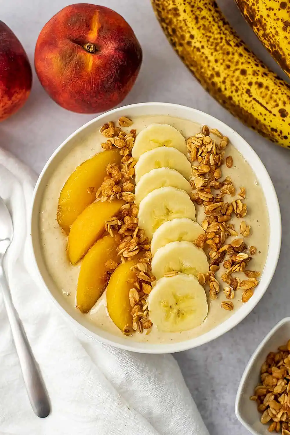 Pineapple Banana Peach Smoothie Bowl