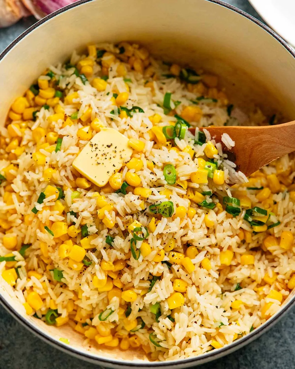 Saucy Masala Corn And Herb Rice Bowl
